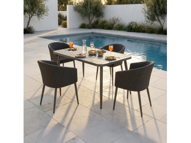 Conviva : Table de Repas de Jardin en Aluminium