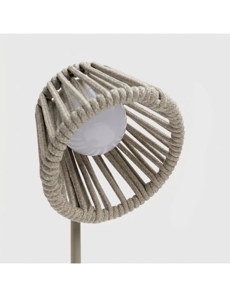 Mini Ropelle : Lampe de table rechargeable en corde Olefin