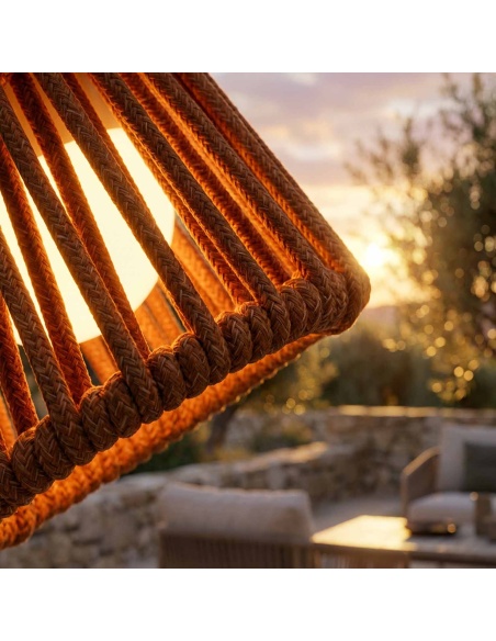 Mini Ropelle : Lampe de table rechargeable en corde Olefin