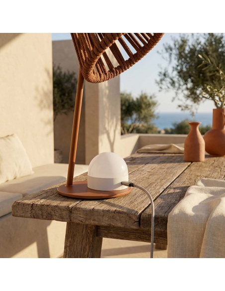 Mini Ropelle : Lampe de table rechargeable en corde Olefin