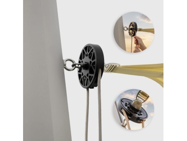 EZ Furl : Système d’Enroulement Universel pour Voile d’Ombrage