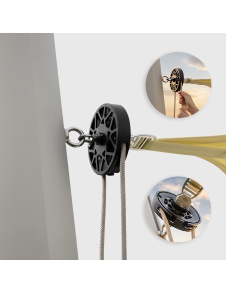 EZ Furl : Système d’Enroulement Universel pour Voile d’Ombrage