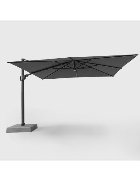 Auriga : Parasol Déporté Inclinable avec LED Solaires Intégrées