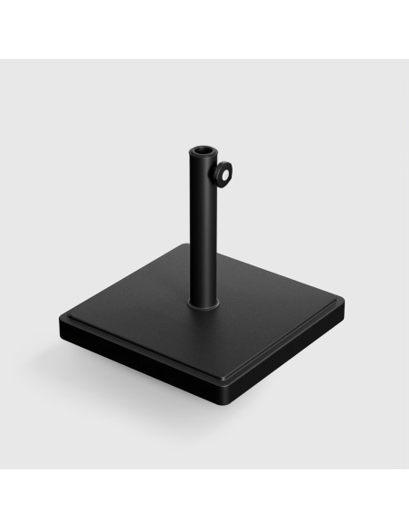 Socle de parasol carré ciment 20 kg - Compatible avec Klika et Lybra