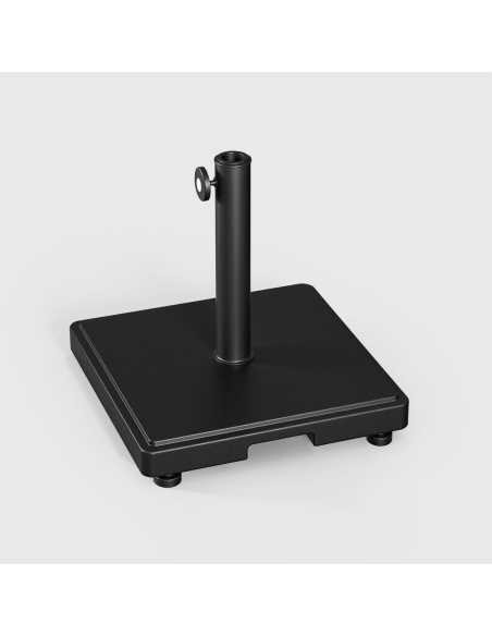 Socle de parasol carré ciment 20 kg - Compatible avec Klika et Lybra