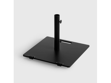 Socle de parasol carré acier 25 kg - Compatible avec Klika et Lybra
