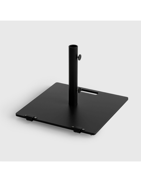 Socle de parasol carré acier 25 kg - Compatible avec Klika et Lybra