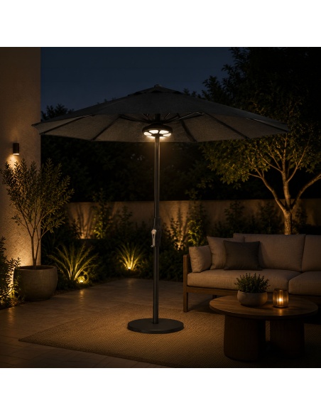 Lumière LED à clip pour parasol - Compatible avec Klika et Lybra