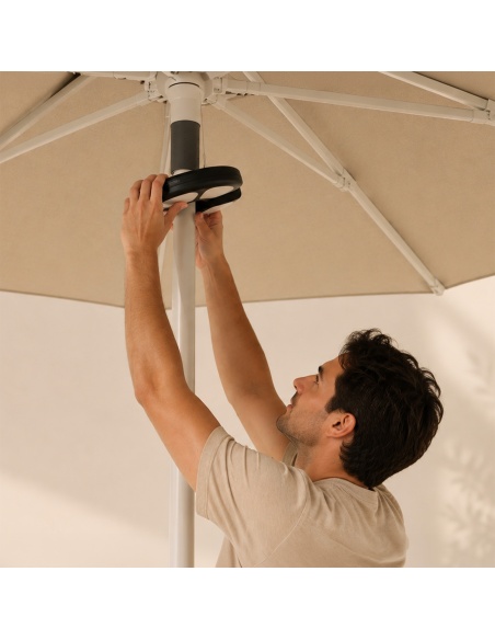 Lumière LED à clip pour parasol - Compatible avec Klika et Lybra