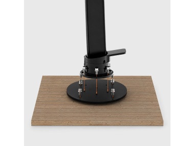 Platine d'ancrage pour terrasse en bois - Compatible avec Auriga, famille Cygnus et Hydrus