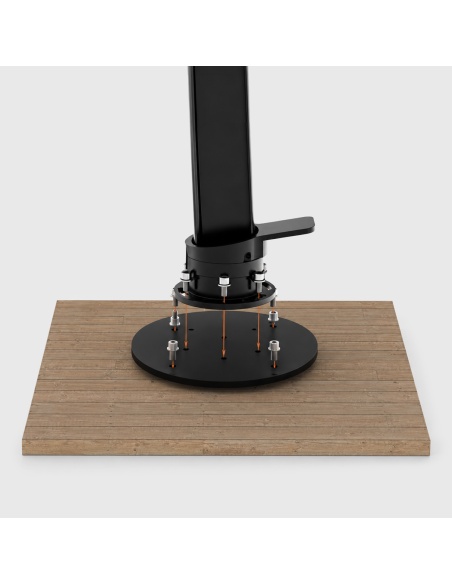Platine d'ancrage pour terrasse en bois - Compatible avec Auriga, famille Cygnus et Hydrus