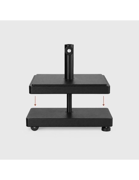 Lest supplémentaire carré 9 kg - Socle de parasol carré ciment