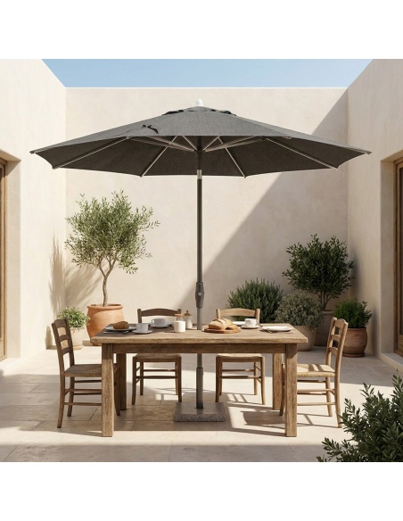 Lybra : Parasol à Mât Central Inclinable avec Technologie EquiTilt®