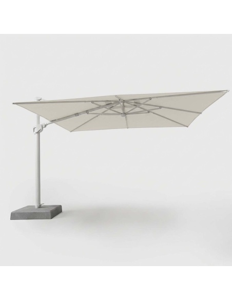Auriga : Parasol Déporté Inclinable avec LED Solaires Intégrées