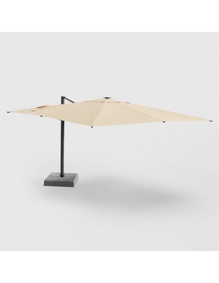 Auriga : Parasol Déporté Inclinable avec LED Solaires Intégrées