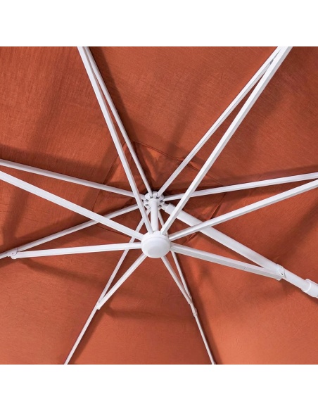 Auriga : Parasol Déporté Inclinable avec LED Solaires Intégrées