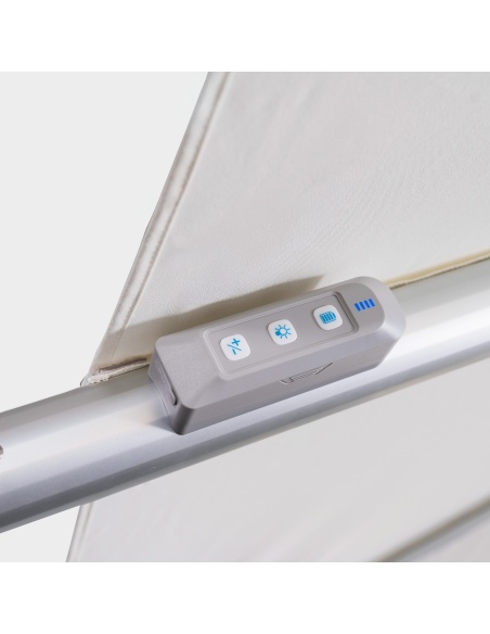 Auriga : Parasol Déporté Inclinable avec LED Solaires Intégrées