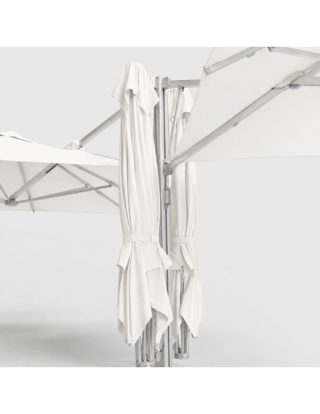 Cygnus Qadro: Parasol Cantilever à Quatre Toiles 6×6 m