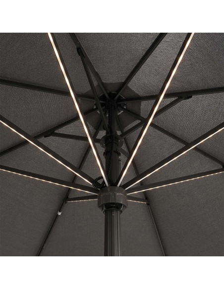 Hydrus : Parasol Professionnel à Pied Central 5×5 m et Ø6 m
