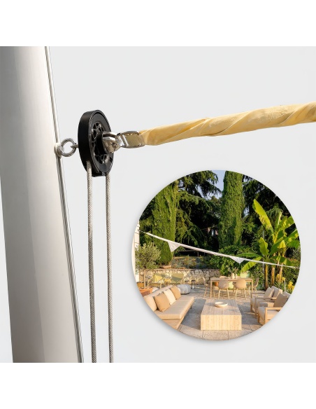 EZ Furl : Système d’Enroulement Universel pour Voile d’Ombrage