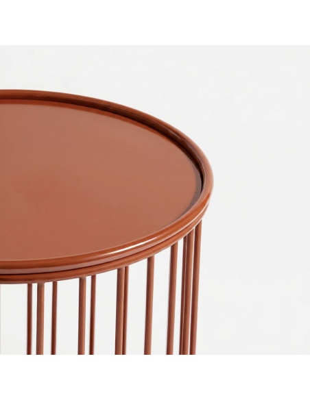 Plana : Table Basse d'Extérieur en Tige de Fer Robuste