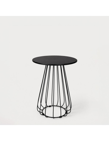 Plaka : Table Bistrot d'Extérieur Design en Tige de Fer
