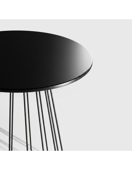 Plaka : Table Bistrot d'Extérieur Design en Tige de Fer