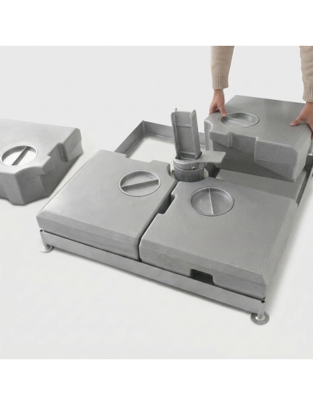Pied de parasol 4 en 1 remplissable - Compatible avec Auriga, Hydrus, Cygnus et Cygnus Double