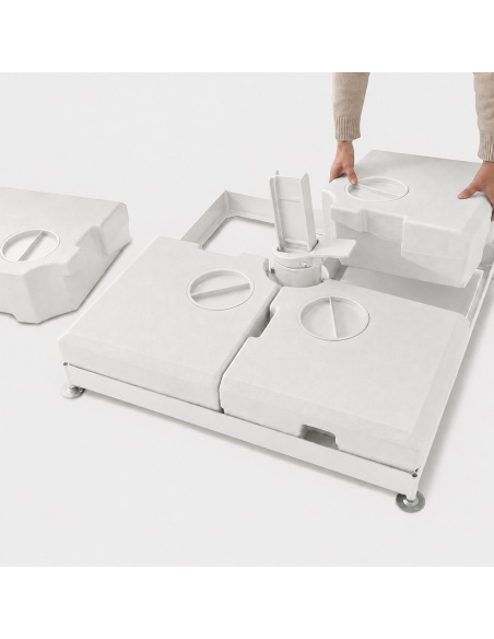 Pied de parasol 4 en 1 remplissable - Compatible avec Auriga, Hydrus, Cygnus et Cygnus Double