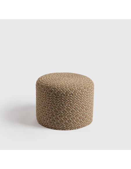 Thyrea : Pouf d'extérieur tressé au design Maanta