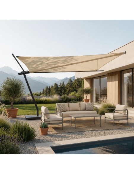 Elicro : le premier parasol à voile motorisé solaire