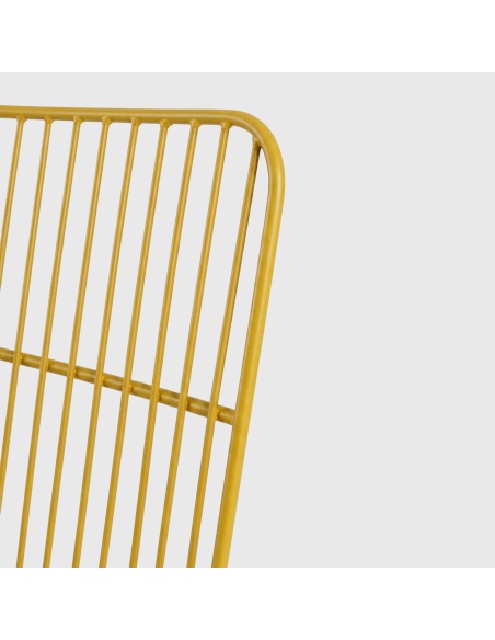 Sydra : set de 2 chaises d'extérieur en fer avec structure en fer rond