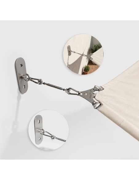 Sartya : Kit Platine Murale pour Voiles sur Isolation Extérieure