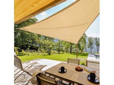 Solaria Imperméable - notre meilleure voile d'ombrage avec coupe radial