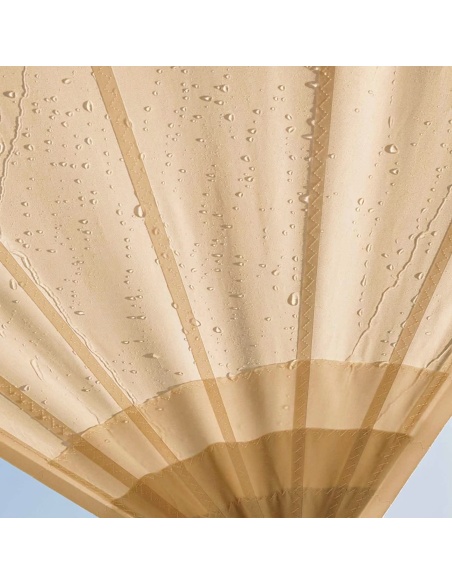 Solaria Imperméable - notre meilleure voile d'ombrage avec coupe radial