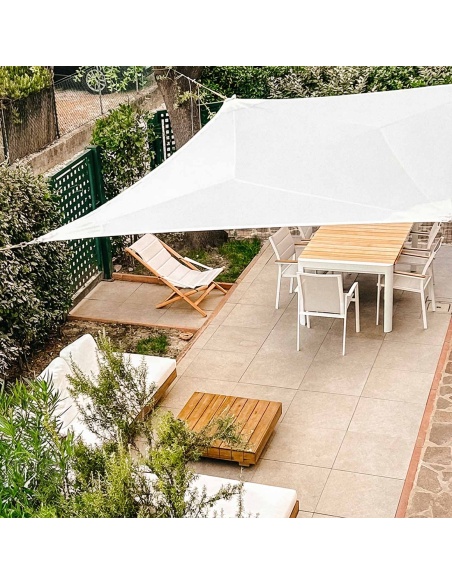 Solaria Imperméable - notre meilleure voile d'ombrage avec coupe radial