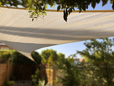 terrasse et balcon Polyester Oxford Voile rectangulaire pour jardin Swociro Voile d'ombrage imperméable à 95 % de protection UV Voile d'ombrage avec cordes de serrage 