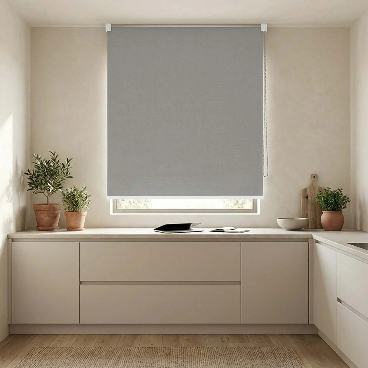 Canvas Blackout Silver Grey – platine Textured White