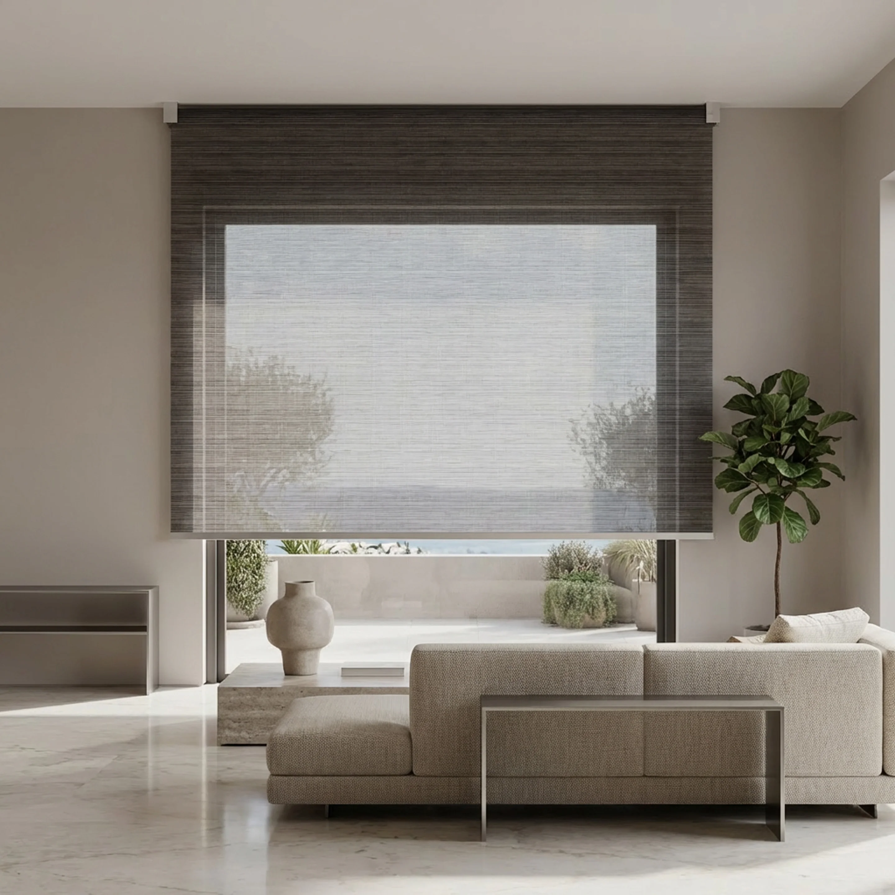 Échelle de transmission lumineuse Tv des tissus pour stores