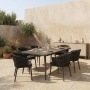 Conviva - Table à manger d’extérieur en aluminium thermolaqué