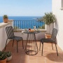 Plaka - La table bistrot d'extérieur à structure en tige de fer